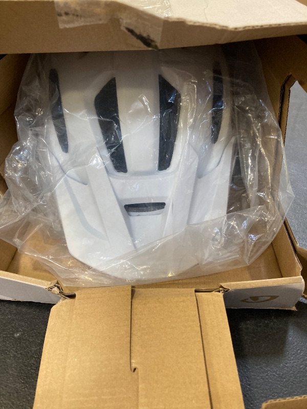 Photo 1 of Giro Fixture II MIPS Mountain Bike Helmet for Men, Women, Kids, and Adults – Matte White/Grey Logo, Universal Adult (54–61 cm)