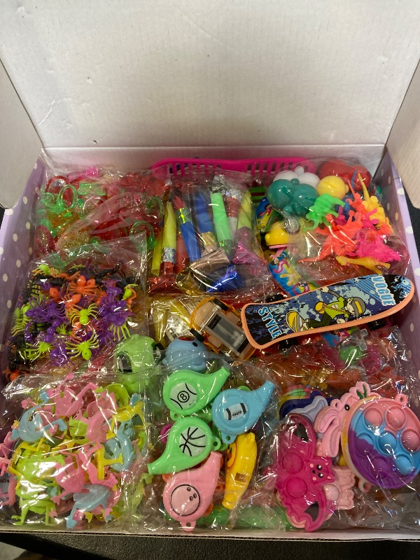 Photo 1 of 1000 Pcs Party Favors for Kids, Fidget Toys Bulk, Prizes for Kids, Fidget Stocking Stuffers Birthday Party Gifts, Carnival Treasure Classroom Prizes Box, Goodie Bag Stuffers, Birthday Party Toys