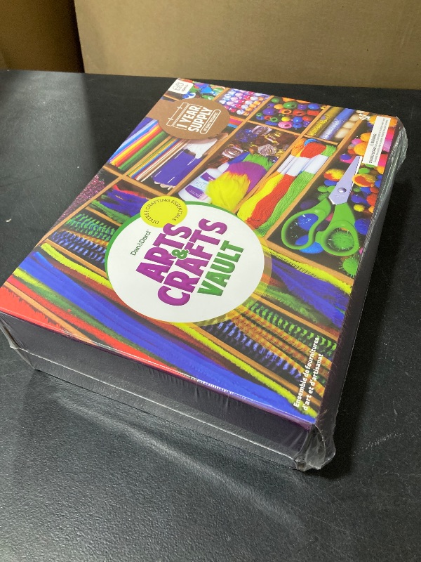 Photo 1 of Dan&Darci Arts and Crafts Vault - Craft Supplies Kit in a Box for Kids Ages 4 5 6 7 8 9 10 11 & 12 Year Old Girls & Boys - Crafting Set Kits - Gift Ideas for Kid Art Activity Gifts