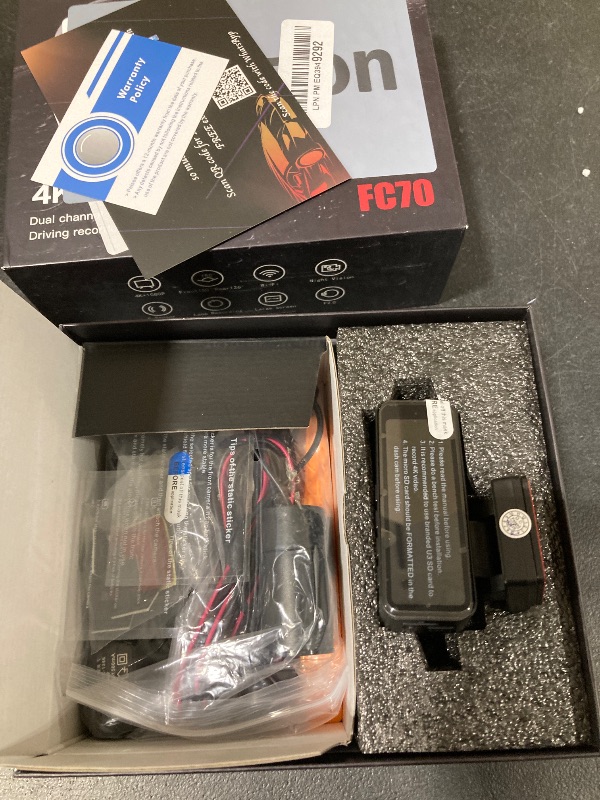 Photo 1 of 4K Dash Cam Front and Rear 3.2in HD Wireless Mounted Camera for Cars,Built-in 5GWiFi&G-Sensor,Super Night Vision,HDR, Loop Recording App Control 24 Hours Parking Monitor Included 32GB Card