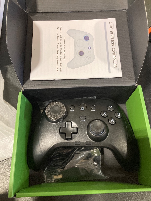 Photo 1 of ROTOMOON HD151-S Wireless Game Controller with 7 Colors LED Lighting Compatible with Xbox One S/X, Xbox Series S/X, with 2.4G Wireless Adapter, 3.5mm Audio Jack Gaming Gamepad, Turbo/Programmable