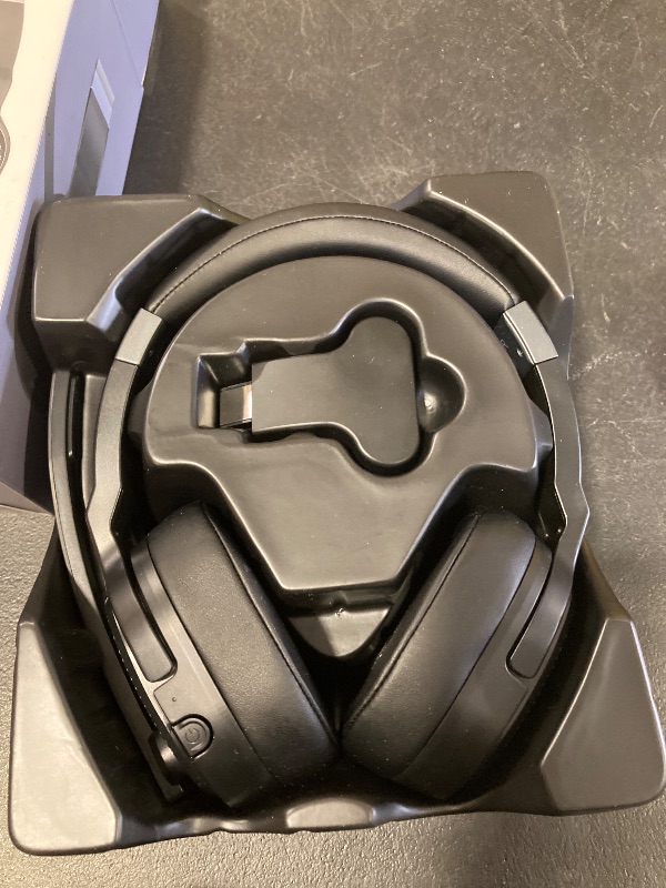 Photo 1 of COSMUSIS Trucker Bluetooth Headset, Wireless Headsets with Noise Cancelling Microphone, 50+Hrs HD Talktime Bluetooth Headphones with Detachable Earpad/Single+Dual Mode for Office/Driving/Home