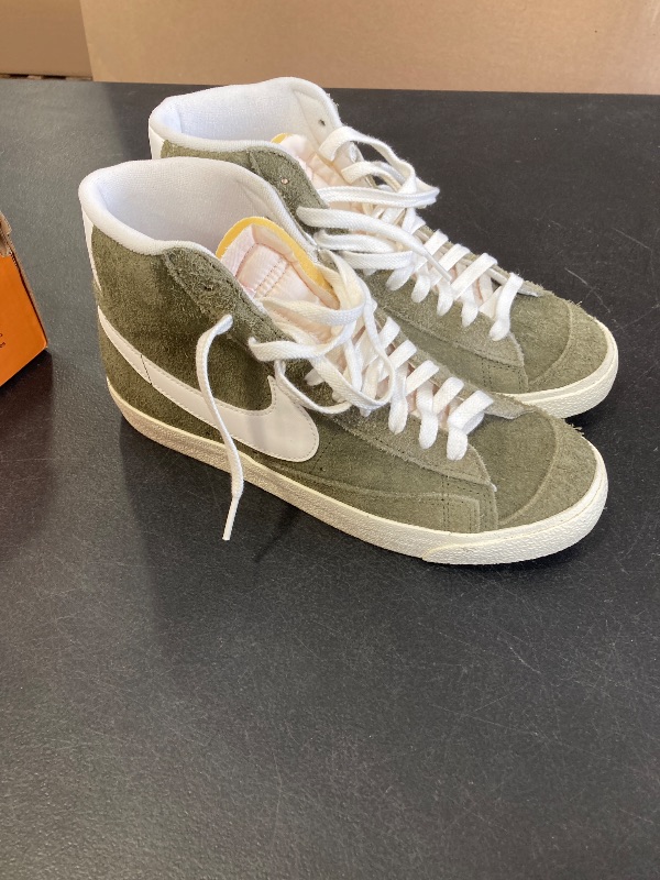 Photo 1 of Nike Blazer Mid '77 Vintage Women's Shoes (DV7006-201, Medium Olive/Coconut Milk/Black/SAIL) Size 9.5