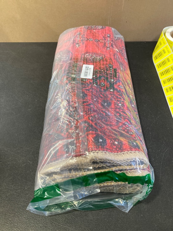 Photo 1 of Keen Home Design 3x5 Rug - Machine Washable Entry Rug with Non-Slip Backing, Ideal for Enteryway, Kitchen, Bathroom, Laundry Room - Vintage, Easy Clean, Durable, Low Pile Rug - (3' x 5')