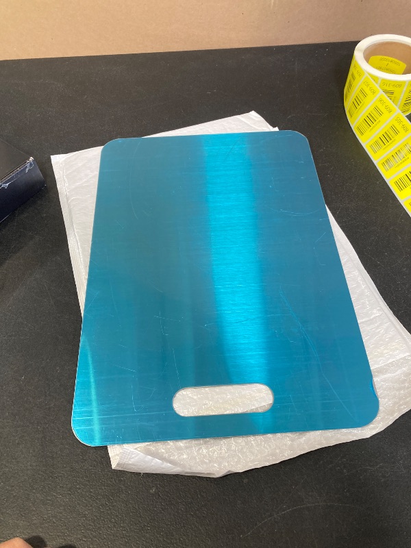 Photo 1 of Titanium Cutting Board - 2025 New Upgrade 100% Pure Titanium Cutting Boards for Kitchen Double Sided Non Toxic Cutting Board,Hygiene Durable Dishwasher Safe Chopping Board(L:15.35IN*11.02IN)
