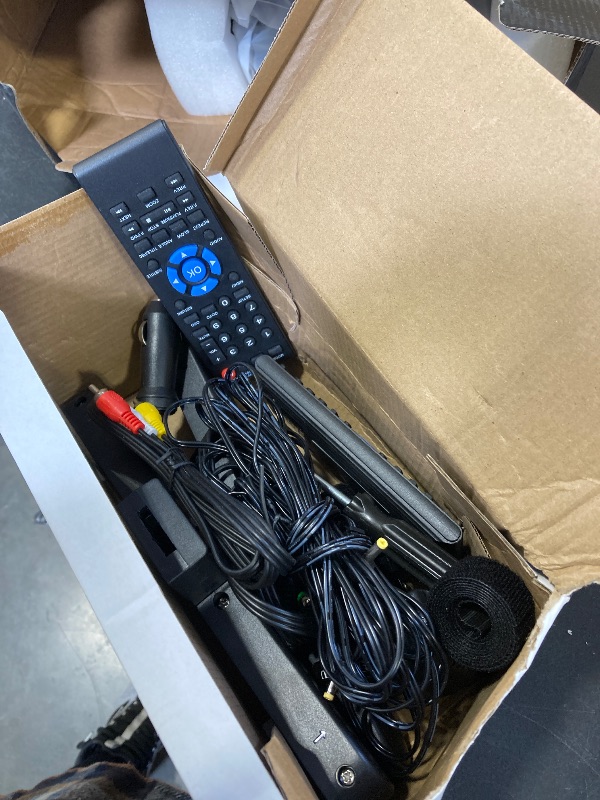 Photo 1 of 10.5" Dual Portable DVD Player, Arafuna Rechargable Car Screen Play A Same or Two Different Movies, Headrest for Car with 5-Hour, Support USB/SD, Last Memory