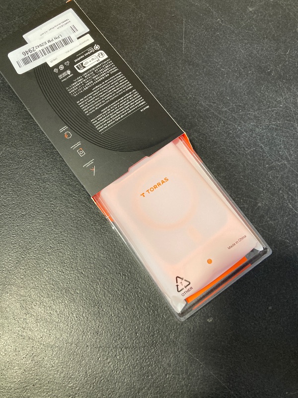 Photo 1 of TORRAS Strong Magnetic & Seamless Stand for iPhone 17 Pro Case, Fit for MagSafe, Militray Grade Protection, Built-in Kickstand, Camera Control, Translucent Slim 17 Pro Cover Ostand, Cosmic Orange