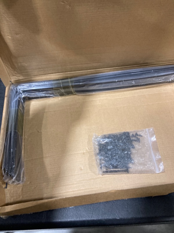 Photo 1 of 8 Pack - L 16" x H 8" x W1.5, 5mm Thick Black L Shelf Bracket, Iron Shelf Brackets, Metal Shelf Brackets, Floating Shelf, Shelf Supports with Screws