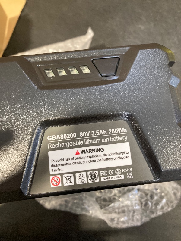 Photo 1 of ?3rd-Upgrade?3500mAh 80V Replace Battery for Greenworks PRO 80V Max Lithium lon Battery GBA80200 GBA80250 GBA80400 GBA80500 2901302 for Greenworks 80V Cordless Power Tool (Only for Greenworks)