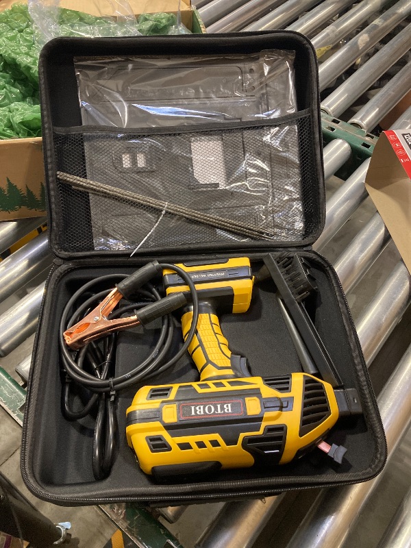 Photo 1 of Portable Welder Machine, 110V 20-120A ARC Welding Machine with IGBT Inverter, Hot Start & Anti-Stick, for 3/32" to 1/8" Rods, DIY Home Repair, Ideal Father's Day Gifts for Men, Dad, Husband (Yellow)