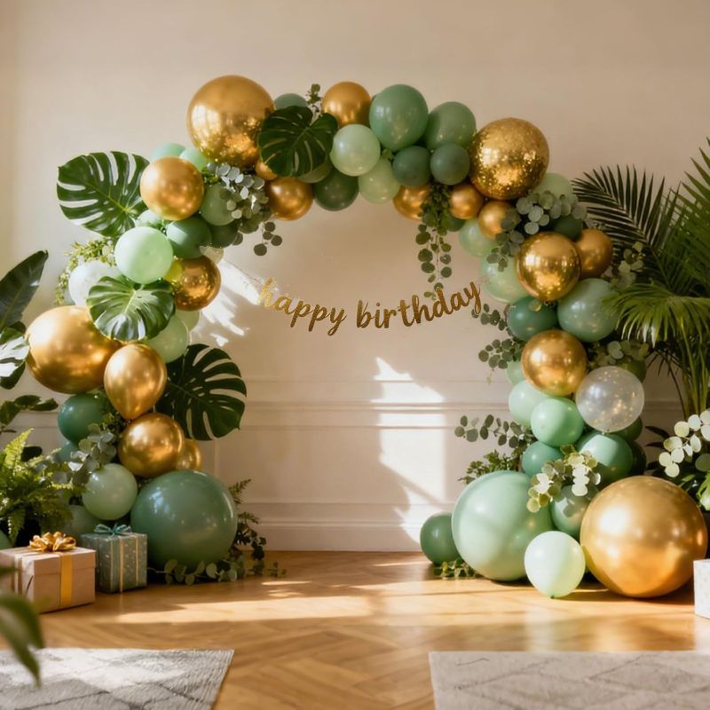 Photo 1 of Balloon Arch Kit, Gold
