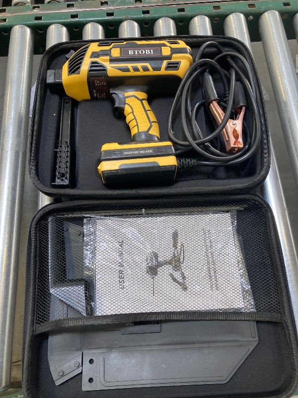 Photo 1 of Portable Welder Machine, 110V 20-120A ARC Welding Machine with IGBT Inverter, Hot Start & Anti-Stick, for 3/32" to 1/8" Rods, DIY Home Repair, Ideal Father's Day Gifts for Men, Dad, Husband (Yellow)