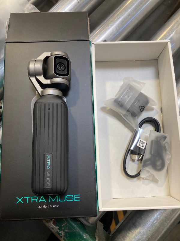 Photo 1 of Xtra Muse, Vlogging Camera with 1'' CMOS & 4K/120fps Videos, Pocket Camera with 3-Axis Gimbal Stabilizer, Fast Focusing, Face/Object Tracking, Digital Video Camera for Photography, Digital Camera