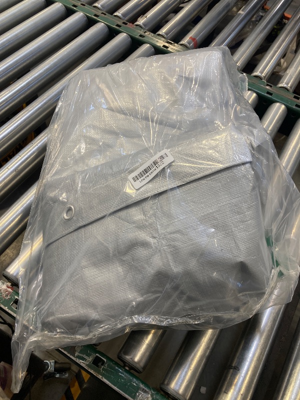Photo 1 of GUARD SHIELD Heavy Duty Tarp 12x16 Feet Silver Multi Purpose Thick Waterproof Poly Tarp Cover 10mil
