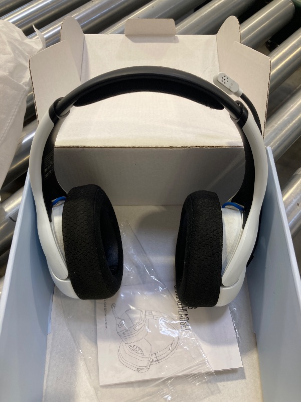 Photo 1 of NUBWO Wireless Gaming Headset with Mic for Ps5 Ps4 PC, Zero Interference, 100-Hour Battery All-Day Play, 23ms Sync? for Fortnite & Call of Duty/FPS Gamers, Triple Mode All Devices Compatible - White