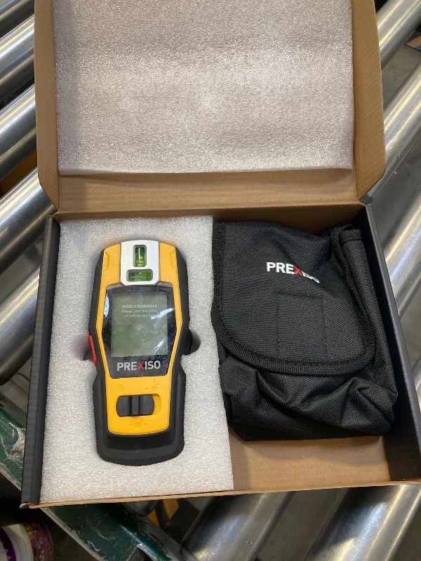 Photo 1 of PREXISO 2-in-1 Stud Finder with Laser Level, Rechargeable Multi Surface Cross Line Laser & Wall Stud Scanners Tool for Hanging Frames & Picture, Wood Ac Wire Metal Studs Joist Pipe Detection