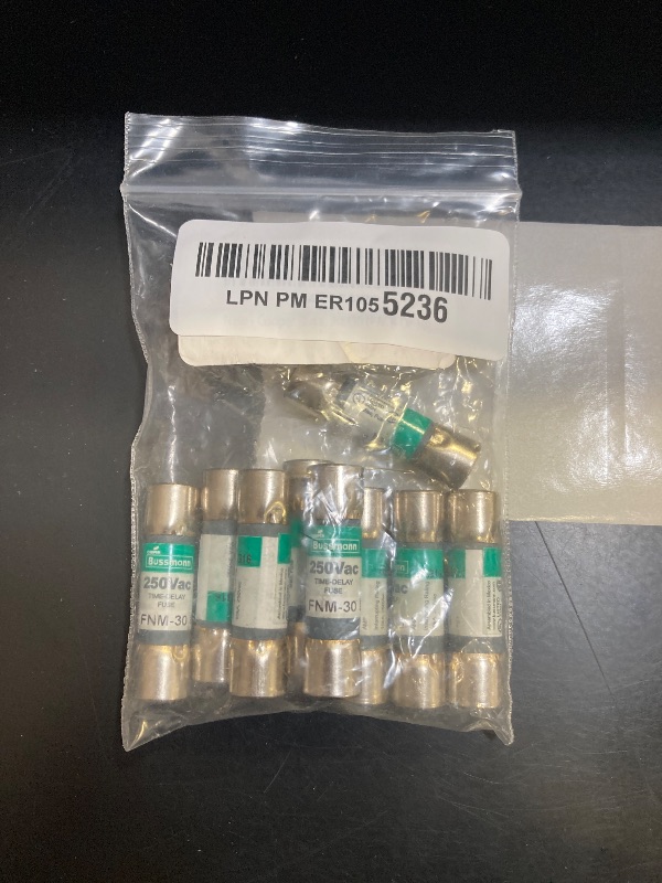 Photo 1 of Cooper Bussmann Fuse Cartridge FNM-30 FNM30 (PACK OF 10)