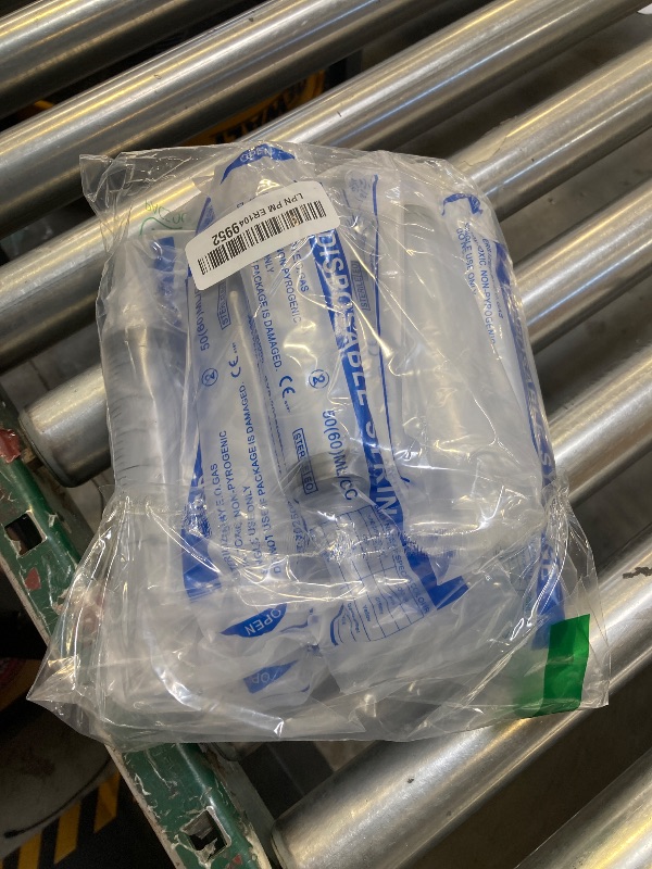 Photo 1 of 60ml Syringe for Liquid,50 Pack Large Plastic Syringes with Adapters and Cap,Individually Sealed Syringe for Feeding,Irrigation Water and Scientific Labs