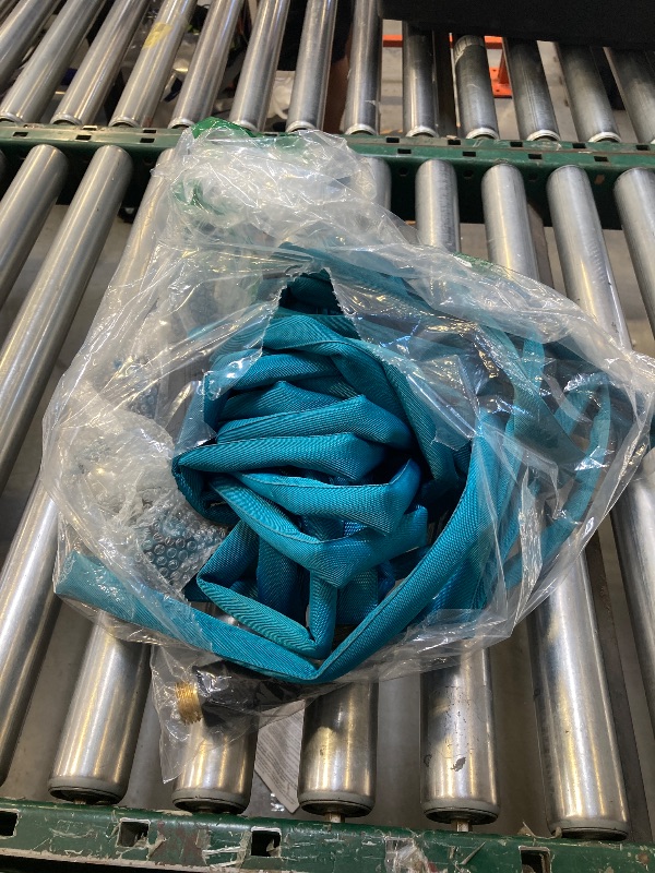 Photo 1 of Gnimihz Garden Hose 50ft, Made of TPE(Not PVC), Ultra-Light & Flexible Water Hose with Solid Brass Fittings, Non-Shrinking, Easy to Storage, Drinking Water Safe Material, All-weather, SeaBlue