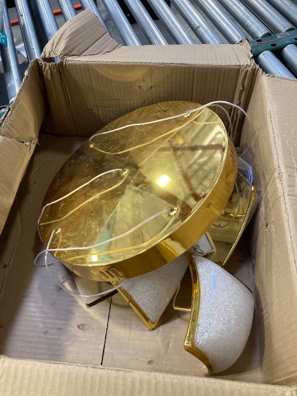 Photo 1 of 5-Lights Chandelier Lighting,Modern Chandelier,Gold Chandeliers for Dinning Room,Staircase with Height Adjustable,High Ceiling Chandelier for Living Room,Entryway,Dimmable LED Chandelier(3000K-6000K)