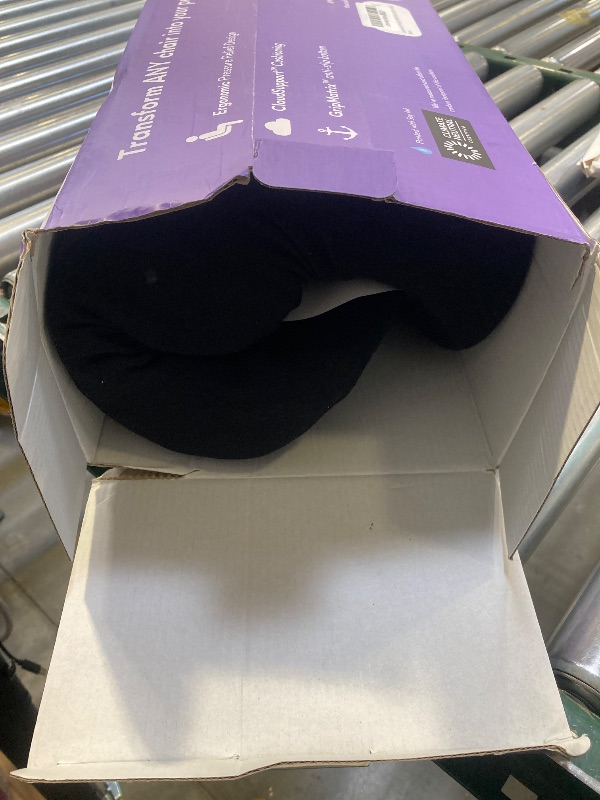 Photo 1 of Cushion Lab Patented Pressure Relief Seat Cushion for Long Sitting Hours on Office & Home Chair - Extra-Dense Memory Foam for Soft Support. Car Pad for Hip, Tailbone, Coccyx, Sciatica - Black