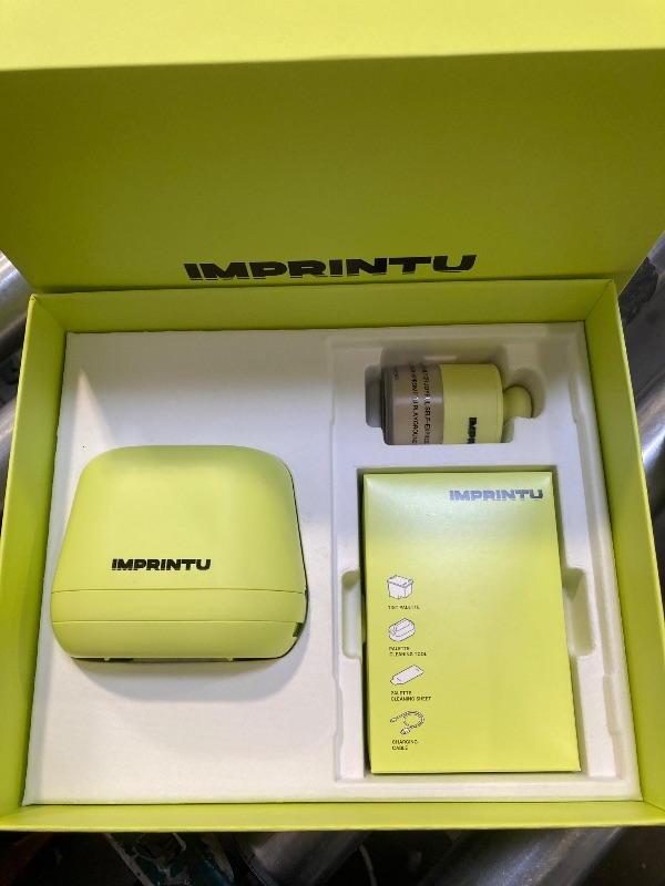 Photo 1 of Imprintu Temporary Tattoo Printer – Full Set with Powder Primer & Balm Fixer, 100% Vegan Cosmetic Ink, Dual Mode for Skin & Objects, Lasts up to 24 Hours, Over 10,000 Custom Designs with iOS/Android