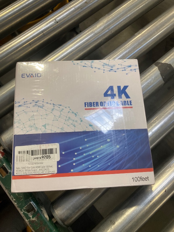 Photo 1 of EVAIO Fiber Optic HDMI Cable 100 Feet, HDMI 2.0, 18Gbps, Supports 4K@ 60Hz, 4:4:4/4:2:2/4:2:0, HDR10, Dolby Vision, HDCP2.2, ARC,3D,Slim and Flexible