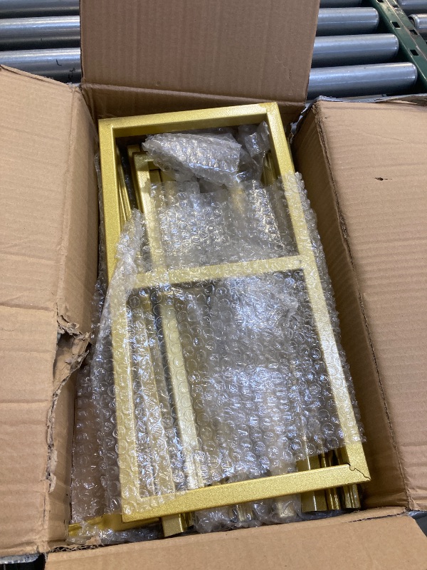 Photo 1 of 6.6FTx6.6FT Wedding Arch Backdrop Stand Square Gold Metal Balloon Arch Frame for Ceremony Anniversary Garden Arbor Outdoor Baby Shower Photo Booth Photo Booth Background