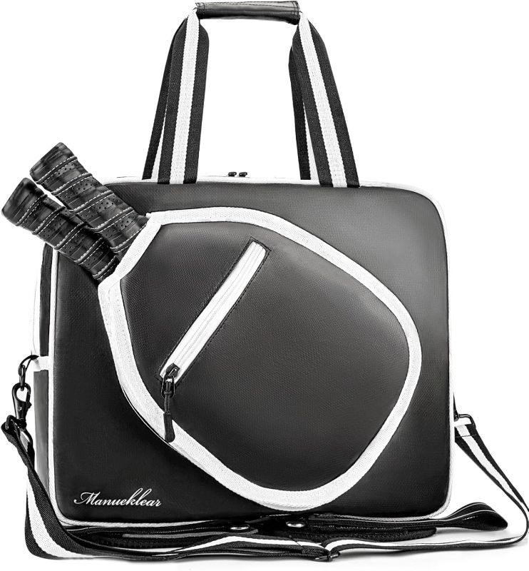 Photo 1 of MANUEKLEAR 100% Waterproofing Pickleball Bags for Men and Women, Crossbody Sling Pickle Ball Bag Tote