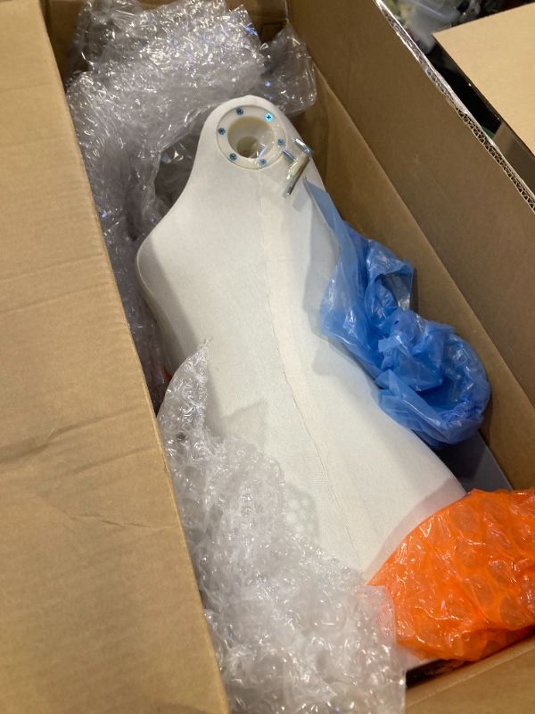 Photo 1 of Female Mannequin Dress Form Torso, Display Mannequin Body with Detachable Head, Wooden Hands and Golden Adjustable Height Stand, for Dress Jewelry Display, Beige (Gold)