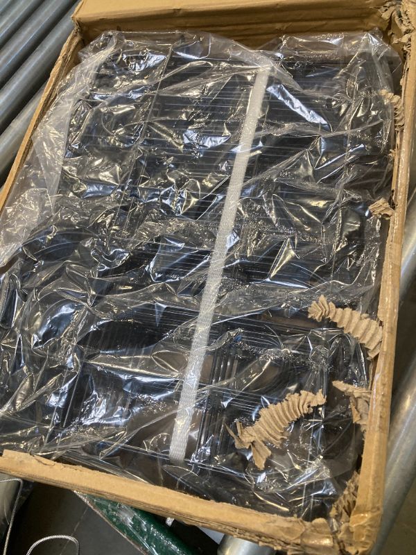 Photo 1 of 45ft X 13in Animal Barrier Fence, 32 Panels No Dig Fence for Dogs Rabbit, Anti Digging Defense Barrier Garden Edging Border, Rustproof Metal Arched Decorative Garden Fencing for Outdoor, Yard, Lawn