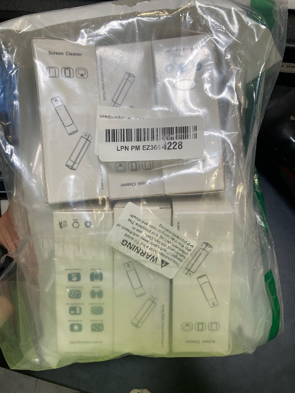 Photo 1 of 6 Pack Screen Cleaner 3-in-1 Touchscreen Mist Cleaner Spray and Microfiber Cloth Built-in Cleaning Solution Portable Reusable Fingerprint-Proof Spray Bottle for Phone Laptop iPad TV Monitor Car Screen