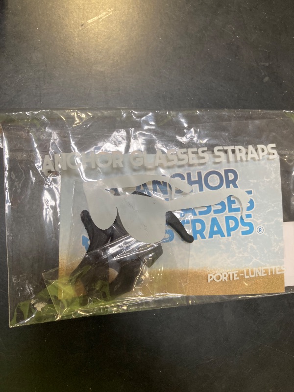 Photo 1 of Anchor Glasses Straps - 3 Pack - Sunglasses Retainer Anti-Slip Glasses Grip Ear Hook Eyeglasses Anti-Slip Temple Tip Glasses Holder (Black)