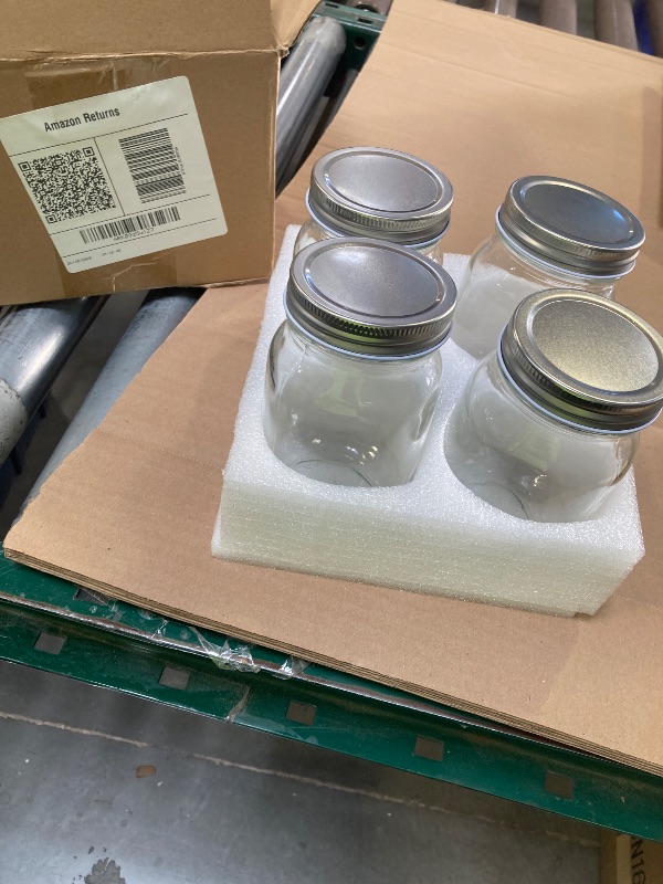 Photo 1 of 4 pack glass mason jars