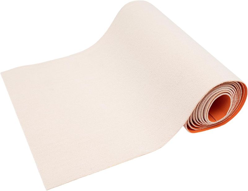Photo 1 of 1 Roll of Indoor Stair Protectors, for Carpeted Stairs Non Slip Floor Protector, 236.22'' x 27.55' Carpet Protector, Stair Protective Covers, for Hallway, Living or Dining Room Use (White)