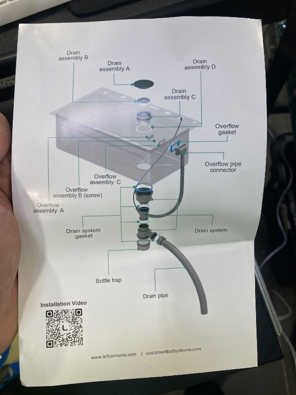 Photo 1 of 33x22 Inch Nano Black Kitchen Single Bowl Sink With Flying Rain Waterfall, Integrated Workstation, Pull-Out Tap, Drain Basket, Two Waterfalls (33 * 22 * 10 Inch)