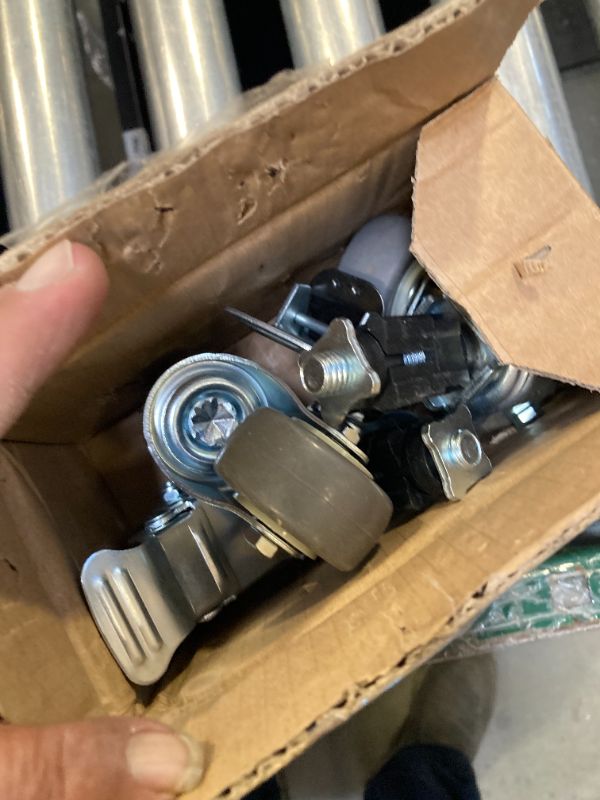 Photo 1 of 2inch Plug-in casters, Silent, high Load Capacity 4pcs Set (1” Square Tube Plug-in casters, 2with Brake 2without?The Wall Thickness Should be Less Than 1.2mm)