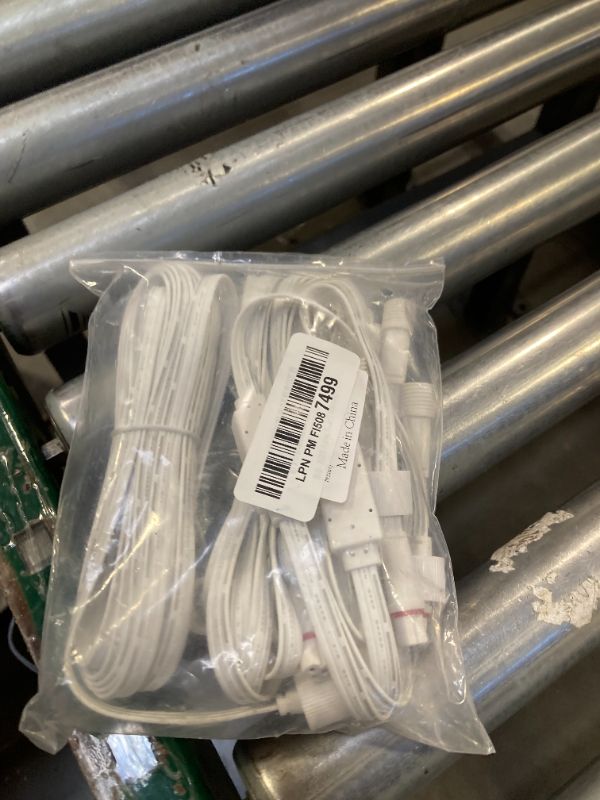 Photo 1 of 2 Set 16FT Permanent Outdoor Lights Extension Cable with Y-Splitter (1 Female to 2 Male), IP68 Waterproof Extension Cord, 3 Pin Power Cord for Go-vee H705A H705B H705C H706A H706B H706C