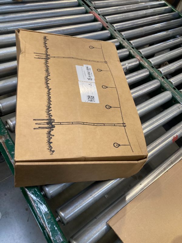 Photo 1 of 4 Pack String Light Poles for Outside, Thickened Metal Lights Hanger Pole Outdoor with Fork, Lighting Hanging Post Accessories for Patio Decor Garden Backyard Yard Front Porch Outside Decorations