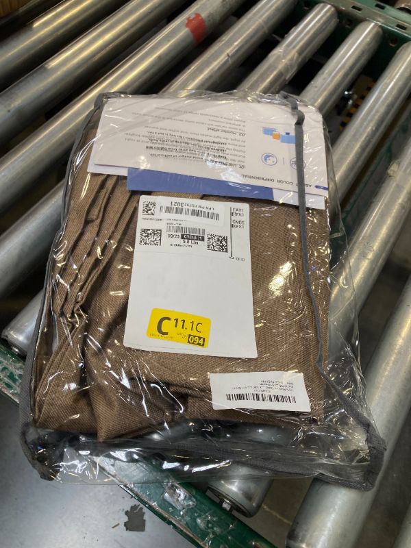 Photo 1 of 100% Blackout Shield Linen Blackout Curtains for Bedroom 108 Inches Long,Back Tab/Rod Pocket Living Room Drapes,Thermal Insulated Textured Blackout Curtains 2 Panels Set,50" W x 108" L,Linen Brown