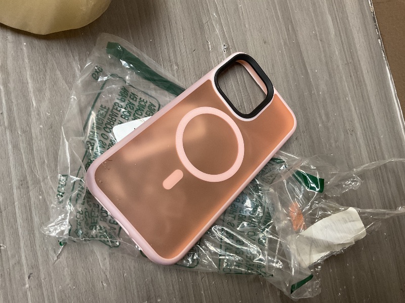Photo 1 of MOCCA Strong Magnetic for iPhone 14 Pro Max Case [Compatible with Magsafe] [10FT Military Grade Protective] Translucent Matte Slim Shockproof Case for iPhone 14 Pro Max 6.7"-Pink