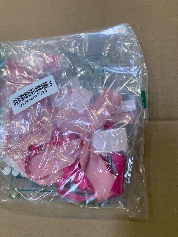 Photo 1 of 40Pcs Pink Bow Wall Decor, DIY Bow Photo Backdrop, Ribbon Bows Garland, Pink Bows Party Decor for Women Girls Birthday, Baby Shower, Bachelorette Wedding Party, Room Bedroom Christmas Decor