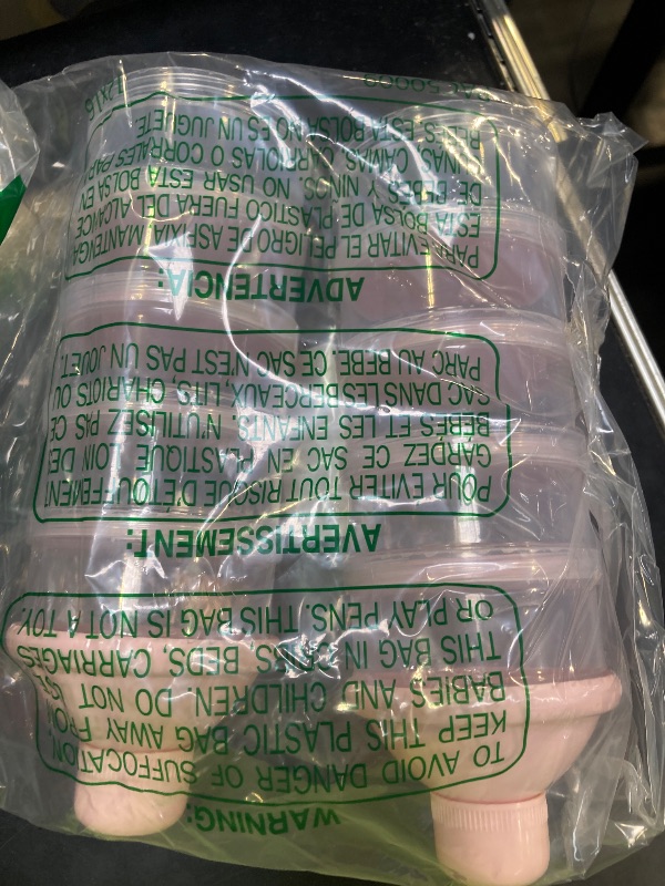 Photo 1 of 2 PCS 5 Layers Baby Milk Powder Dispenser, Milk Powder Pots, Formula Dispenser Portable Milk Powder Formula Dispenser Container Pot Box Milk Cans Snack Storage Box for Travel(Light Pink+ Light Pink)