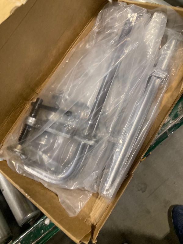 Photo 1 of 4-Pack 12-Inch Heavy-Duty F-Clamps for Welding, Woodworking & Metalworking – 1320 lbs Load Capacity, 4-3/4 Inch Throat Depth, All-Steel Construction (4-Pack - 12 Inch - 4-3/4 Inch)