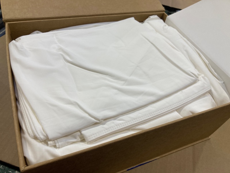 Photo 1 of REST® Evercool®+ Cooling Sheet Set, Queen Size, Arctic White, Breathable Bed Sheets for Hot Sleeper and Night Sweats, with Pillowcases, with Ionic+ Self-Cleaning Silver Yarn for Sensitive Skin, 4PCS
