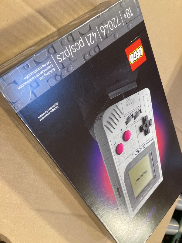 Photo 1 of LEGO Super Mario Game Boy - Retro Building Sets for Adults, Ages 18+ - Collectible Model with Game Paks and Display Stand - Birthday Gifts for Men & Women - 72046