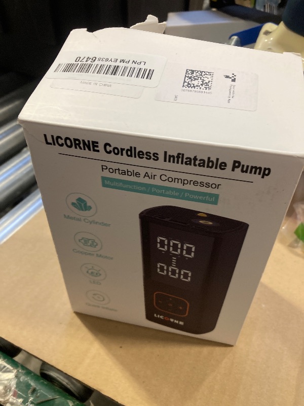 Photo 1 of Tire Inflator Portable Air Compressor, 5X Faster Portable Air Pump for Car Tires with Powerful Battery, 180PSI Cordless Air Pump with Digital Pressure Gauge for Cars, Bike & Motorcycle Tires, Ball