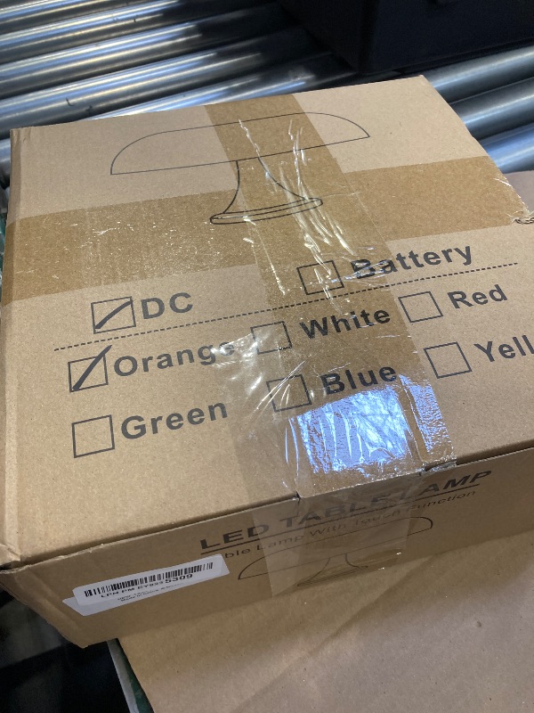 Photo 1 of DIVEKID Orange Bedside Lamp for Bedroom Nightstand, Retro Mushroom Table Lamp with 3 Lighting Color and 10 Brightness Level, Desk Lamp for Reading Room/Office/Dorm(W11'' x H7.67'', USB Powered)