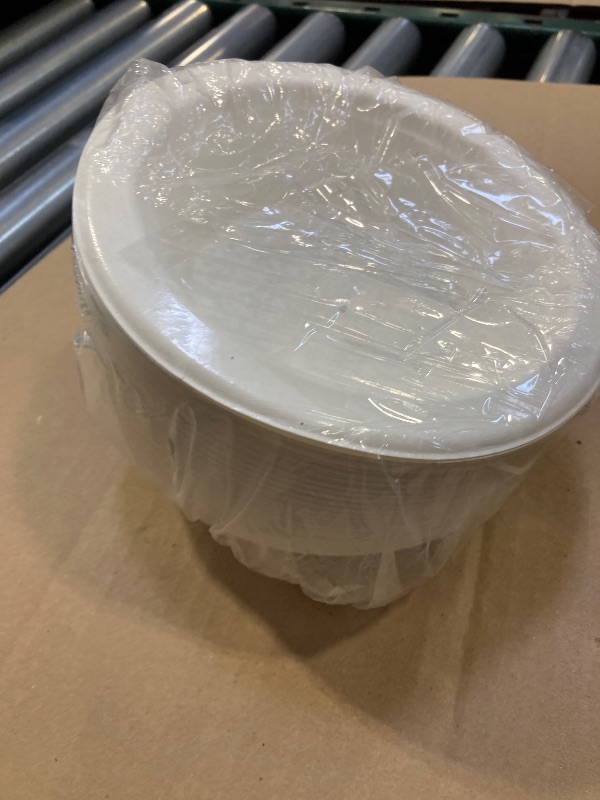 Photo 1 of Freshware Paper Bowls - Disposable 16 oz. Soup Bowl, Biodegradable Sugarcane Fiber Serving Bowls - Heavy Duty Bagasse for Hot Food Plates - Microwave & Freezer Safe, Stackable Dinnerware