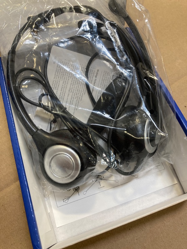 Photo 1 of Wantek Phone Headset with Microphone Noise Cancelling, Telephone Headsets 2.5mm Jack Work for Panasonic AT&T ML17929 Vtech RCA Cisco Uniden Polycom Grandstream Home Office Cordless Phones(F602J25P)